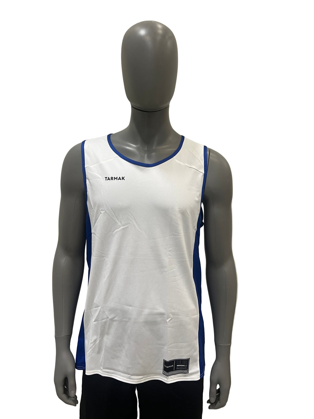White and Blue Basketball Jersey (outlet)