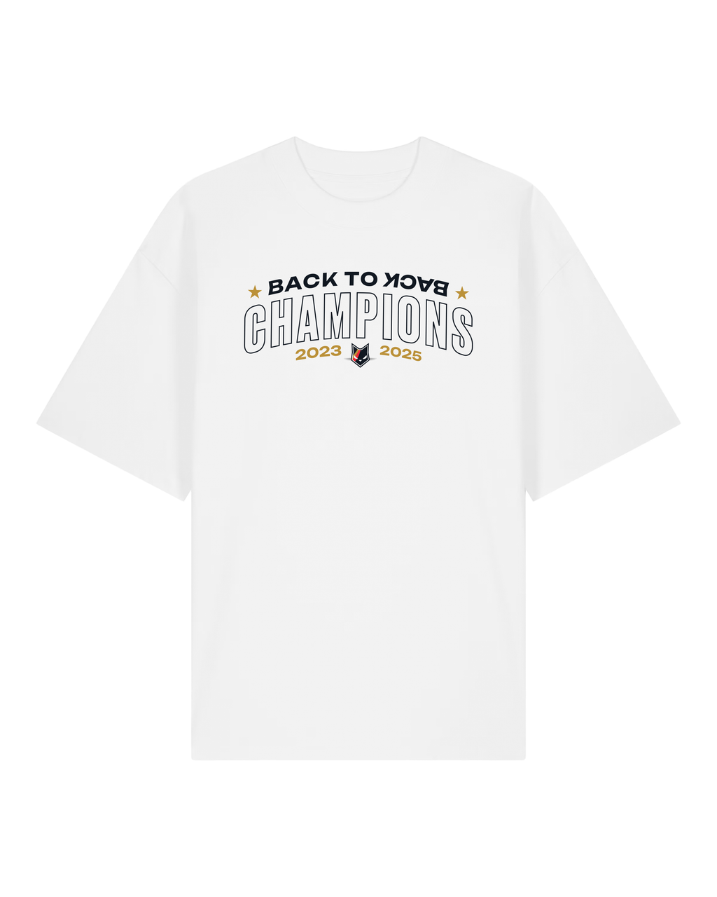 Belgian Cats back to back champions t-shirt wit