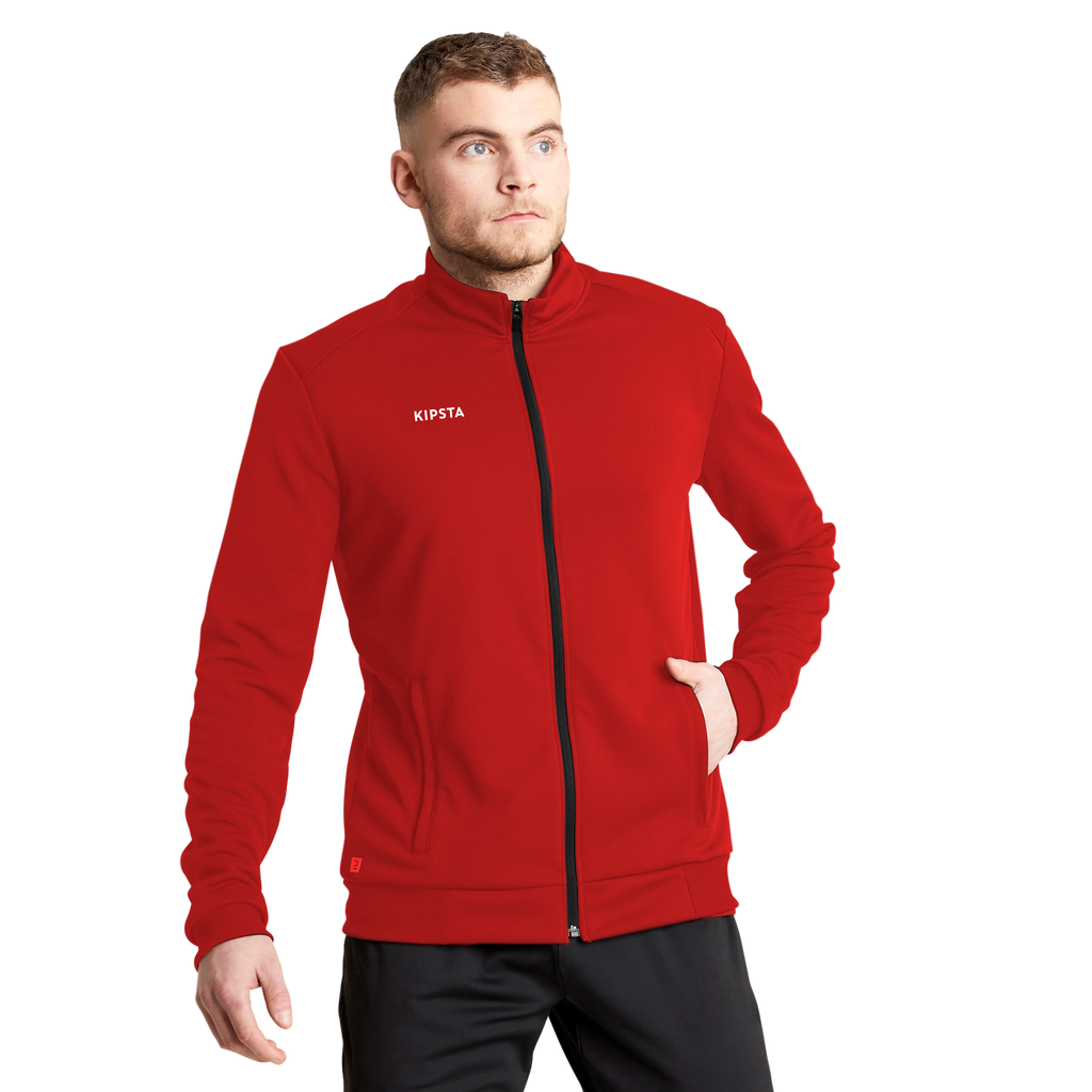 Veste full-zip Essentiel (Rouge)
