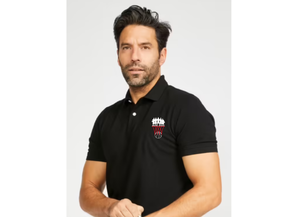 Polo katoen BMT zwart heren