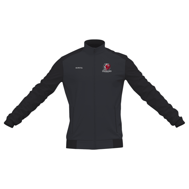 Standaard Denderleeuw trainingsvest zwart volwassenen