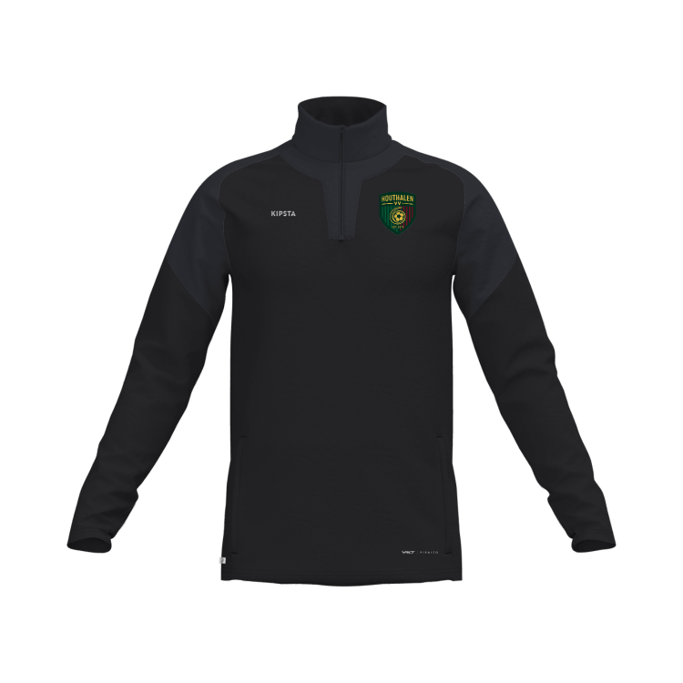 Houthalen V.V. trainingssweater zwart staffleden