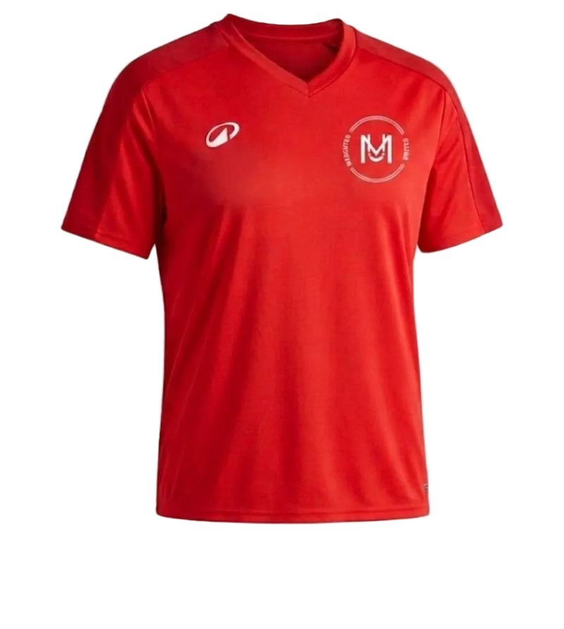 VOETBALSHIRT VOOR VOLWASSENEN ESSENTIAL CLUB ROOD Merchtem United