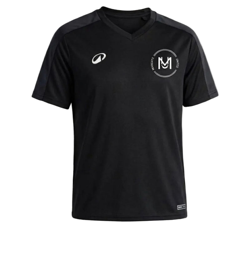 VOETBALSHIRT VOOR VOLWASSENEN ESSENTIAL CLUB ZWART Merchtem United
