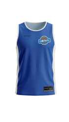 Blue and White Basketball T-Shirt Phantoms