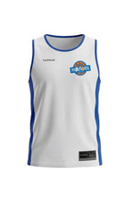 White and Blue Basketball Jersey Phantoms