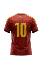 Rode Duivels shirt, laatst verkrijgbare stuk in maat L, nummer 10 seconde life.