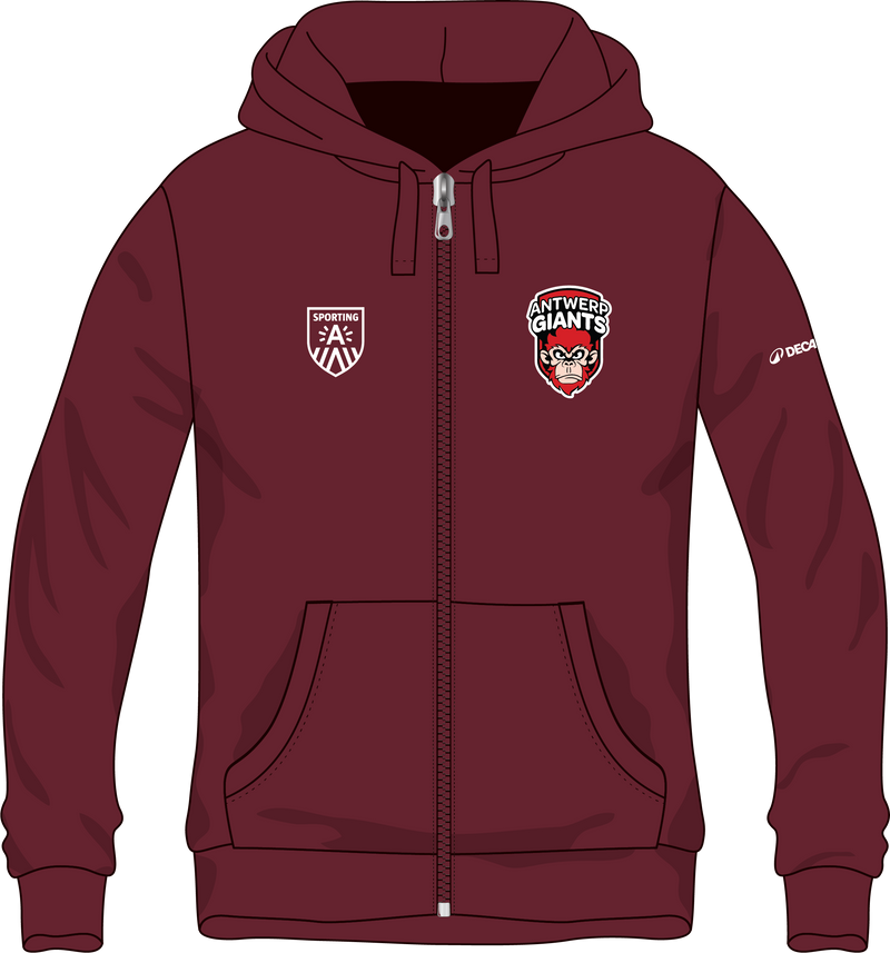 Hoodie met rits Antwerp Giants