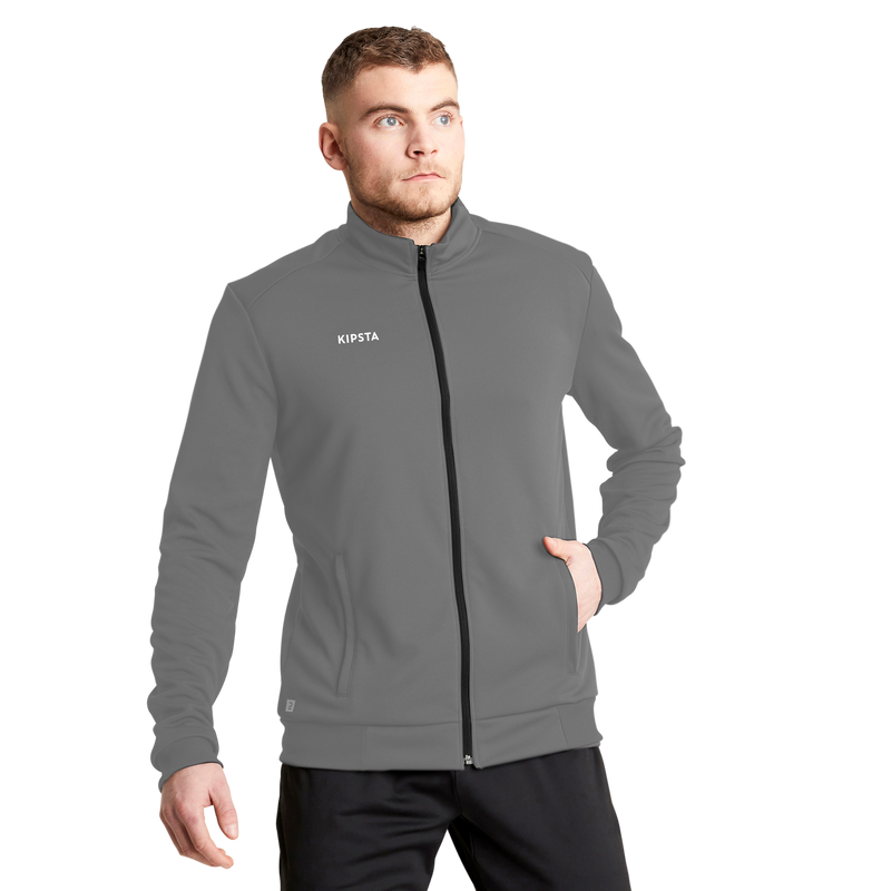 Veste full-zip Essentiel (Grise)