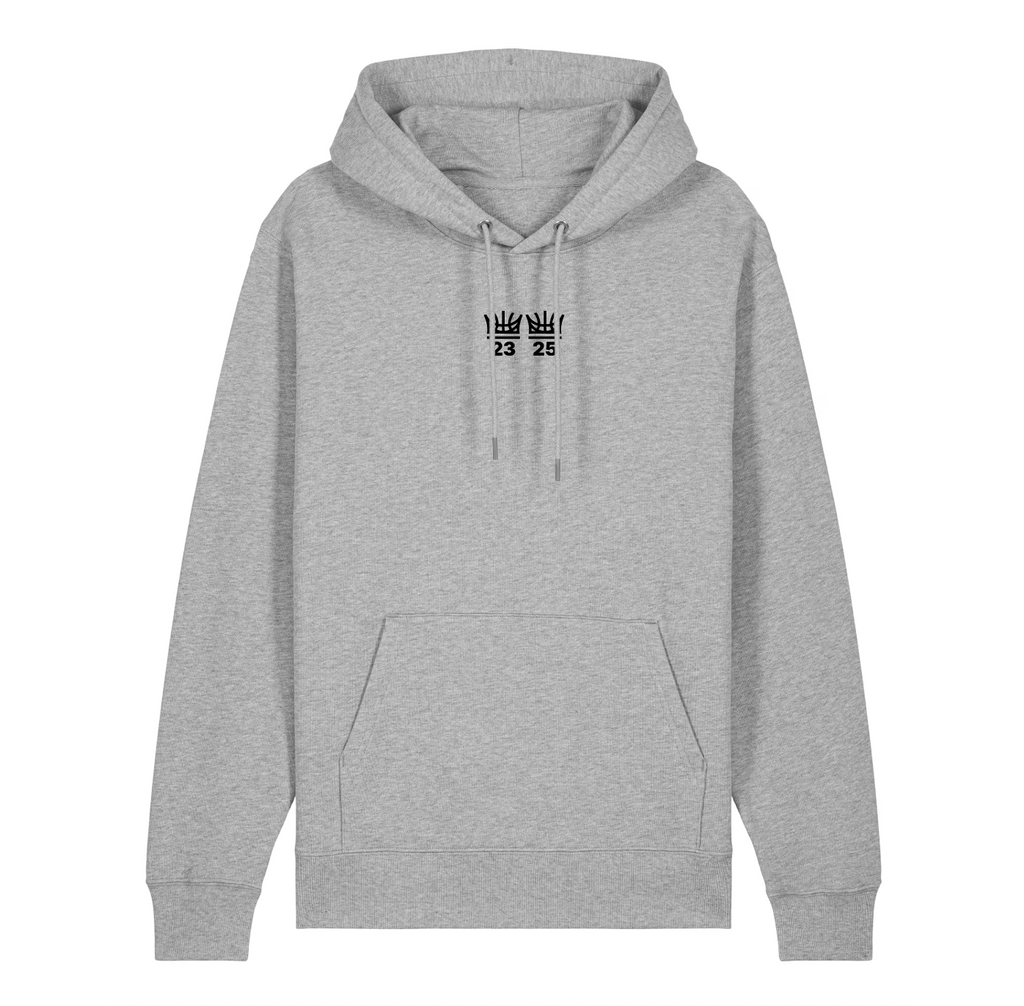Hoodie grijs kroon 23 25