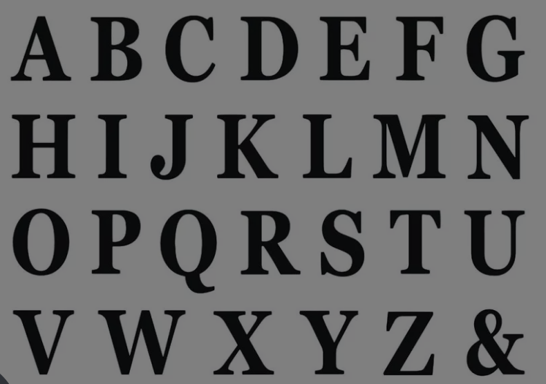 Petites lettres sans service