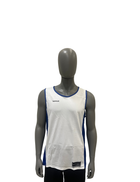 White and Blue Basketball Jersey (outlet)