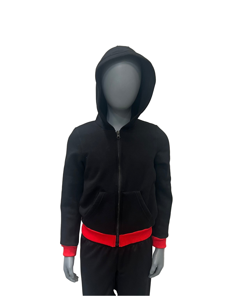 Black and Red Full Zip