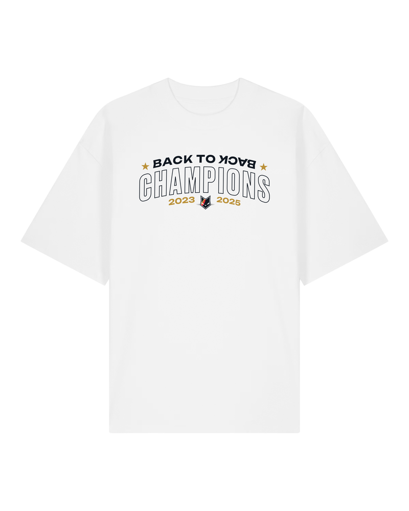 Belgian Cats back to back champions t-shirt wit