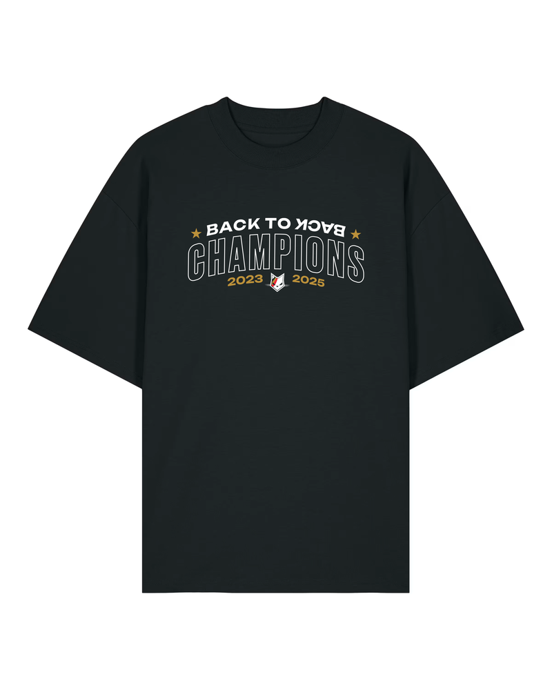 Belgian Cats back to back champions t-shirt zwart