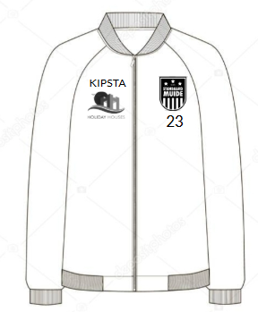 Gilet de sauvetage KVC Wingene noir avec initiales pour adultes