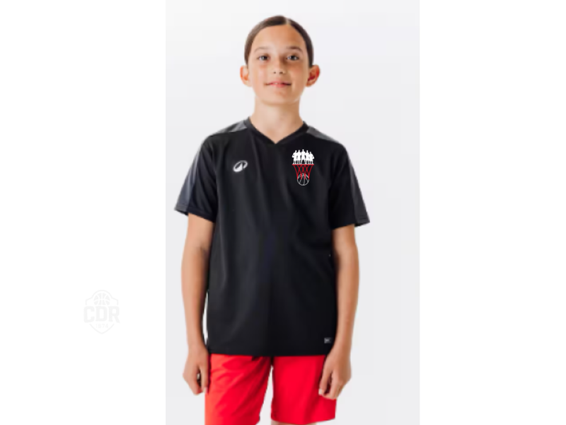 Trainingsshirt kinderen BMT zwart (polyester)