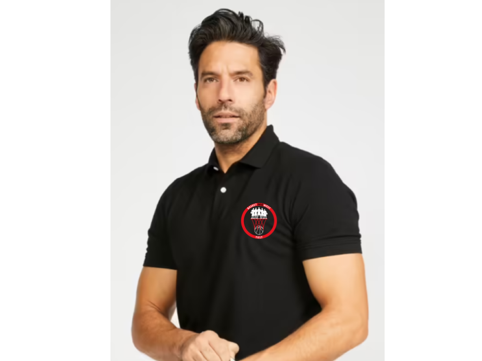 Polo katoen BMT zwart