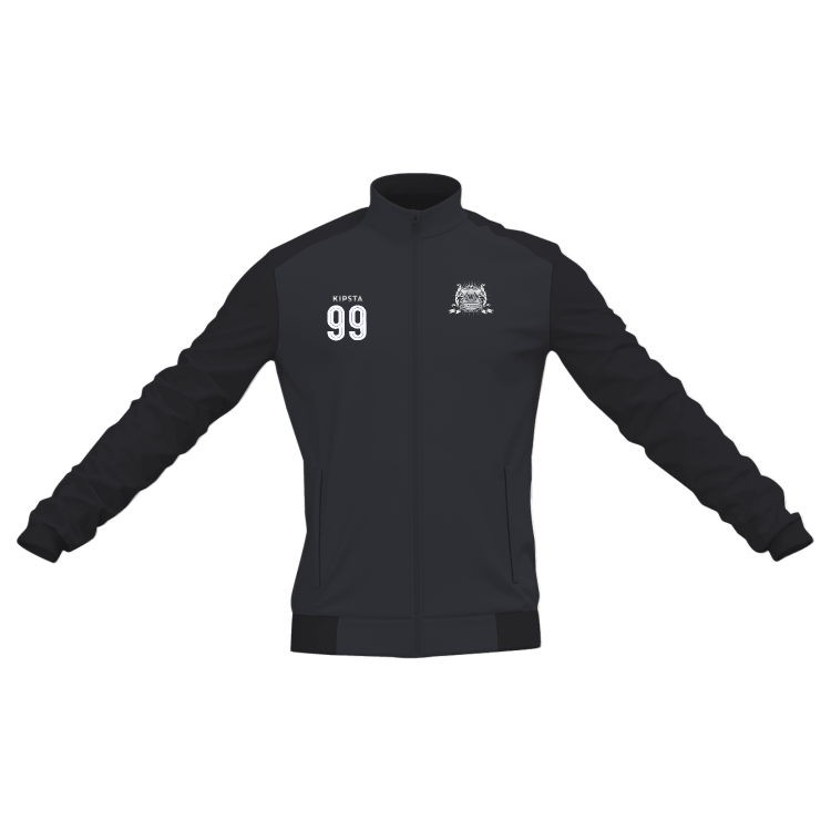 Gilet de sauvetage KVC Wingene noir avec initiales pour adultes
