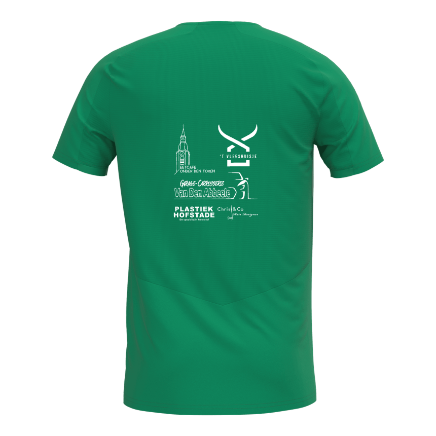 FCW Gijzegem t-shirt viralto groen met nummer