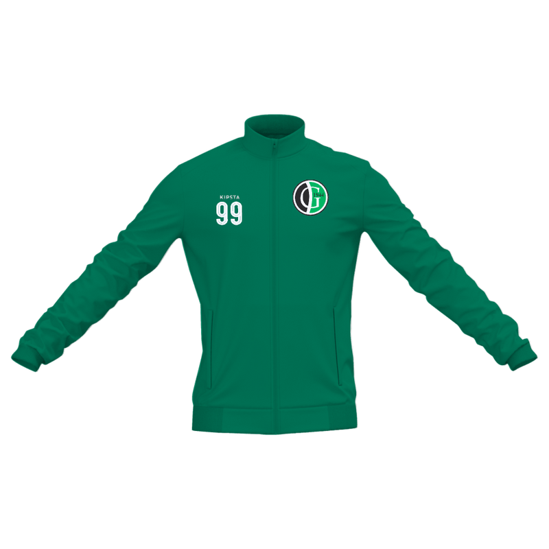 FCW Gijzegem trainingsvest groen met nummer