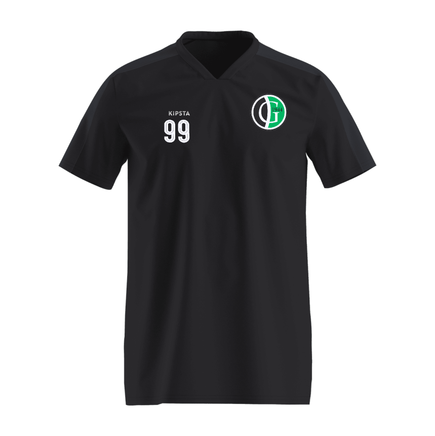 FCW Gijzegem t-shirt essential zwart met nummer