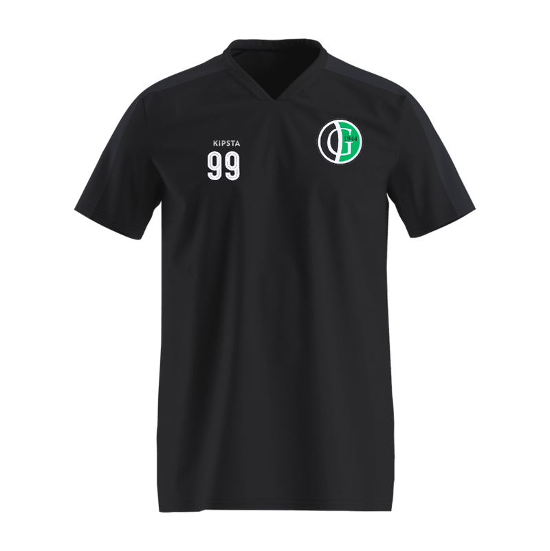 FCW Gijzegem t-shirt essential zwart met nummer