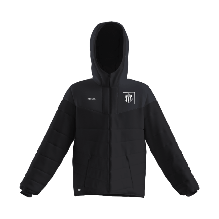 Sporting Hasselt winterjas zwart volwassenen