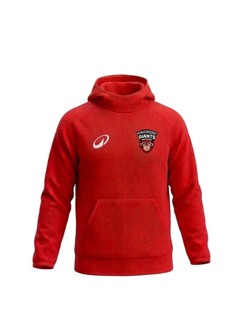 Hoodie rood adulte