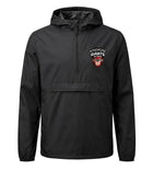 Waterdichte en winddichte wandeljas voor heren, Raincut 1/2 Zip zwart